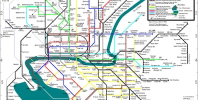 Melbourne bus mapa