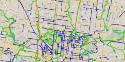 Cyklostezky Melbourne mapě