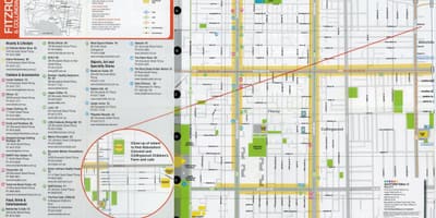 Mapa Fitzroy Melbourne