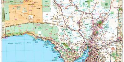 Mapa jižní Austrálie