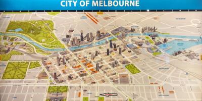 Melbourne map obchod
