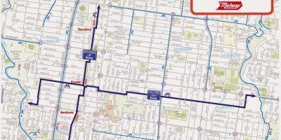 Mapa Melbourne bike share