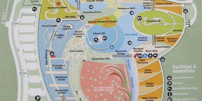 Royal botanic gardens mapě