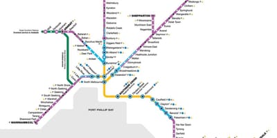 Vline mapě