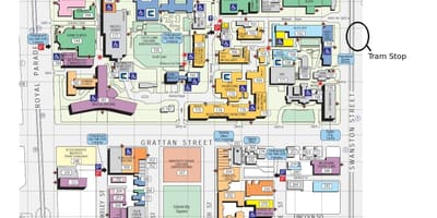 Victoria university campus mapa