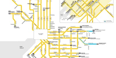 Yarra tramvaje mapě